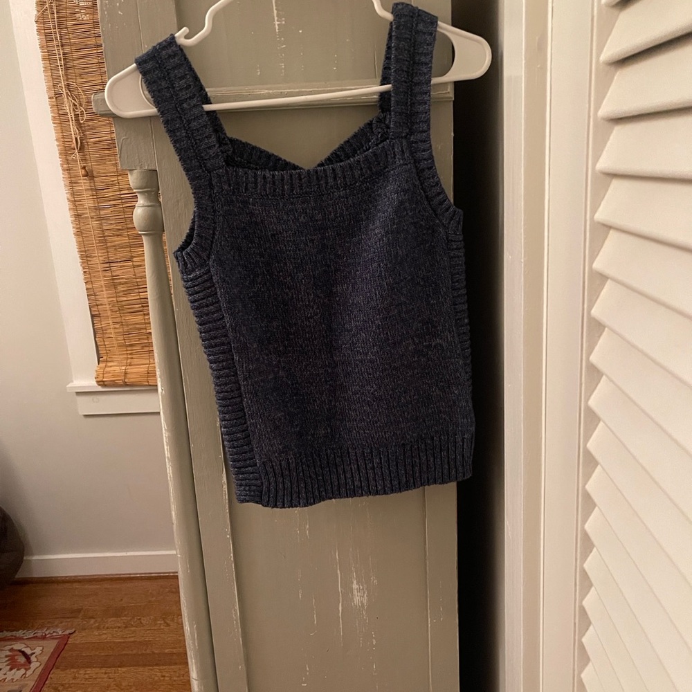 Ecru Charcoal Knit Sweater